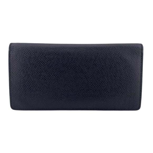 LOUIS VUITTON M30501 Portefeuille Brazza Bifold Taiga Long Wallet in Black